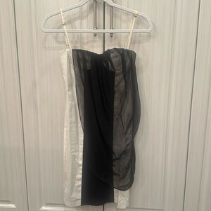 Alice and Olivia black and white dress.